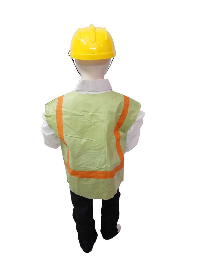 BookMyCostume Engineer Civil Construction Worker Community Helper Builder Kids Fancy Dress Costume 3-4 years - Image 2